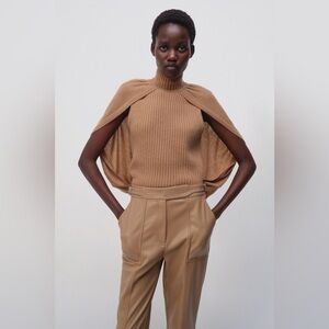 Simkhai Jeannie Turtleneck Cape Tank Top